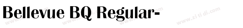 Bellevue BQ Regular字体转换